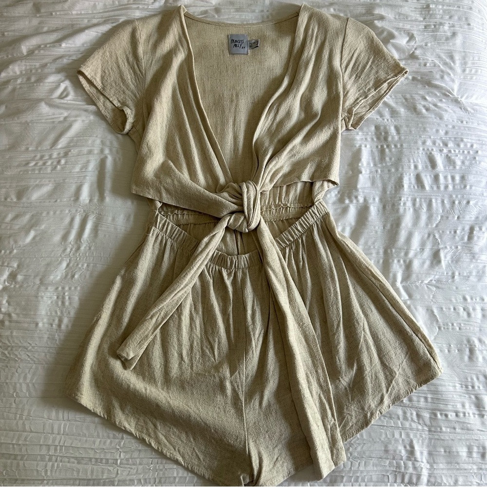 Princess Polly Ragnar Tie Front Romper